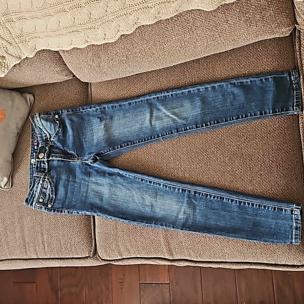 7FAM skinny jeans blue denim